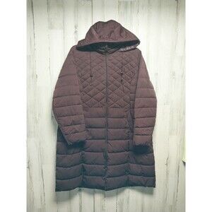 Beautiful Lane Bryant Women's Puffer Coat - maroon/burgundy